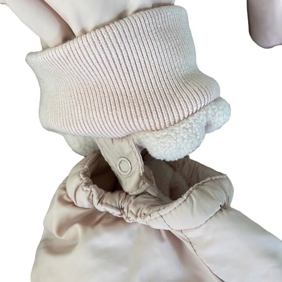 Petit Bateau France Baby Girl Snowsuit Down Filled Bunting Blush Pink 6 Months - Picture 12 of 14